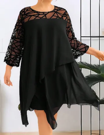 Rochie scurta SHEIN CURVE, negru
