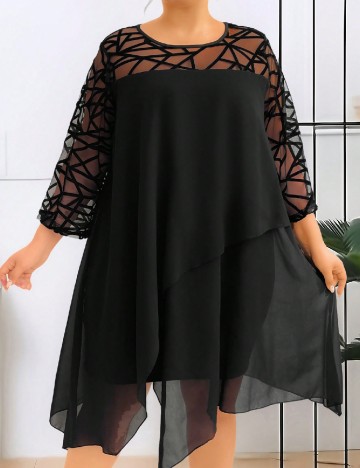Rochie scurta SHEIN CURVE, negru