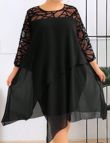 Rochie scurta SHEIN CURVE, negru