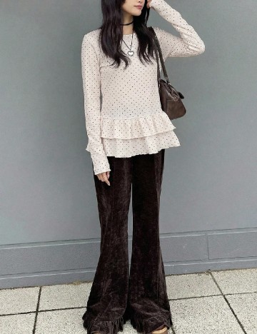 Bluza Friful, crem
