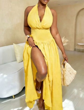 Rochie lunga SHEIN, galben