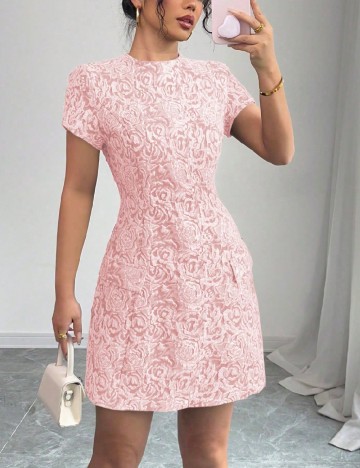Rochie scurta SHEIN, roz