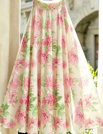 Fusta SHEIN, floral print