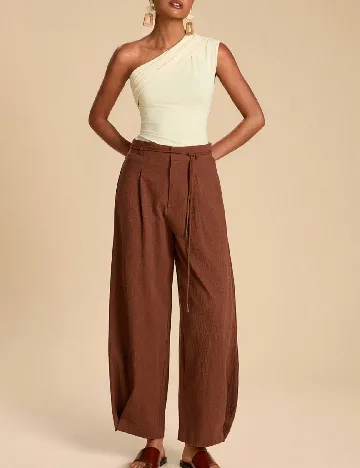 Pantaloni SHEIN, maro
