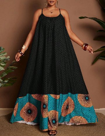 Rochie lunga SHEIN CURVE, negru