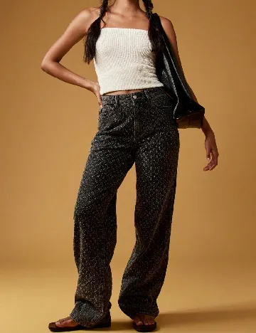 Blugi Missguided, gri inchis