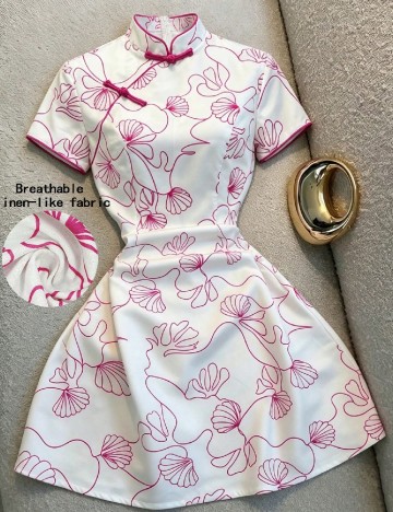 Rochie scurta SHEIN, alb