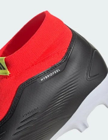 Ghete de fotbal Adidas, negru/rosu