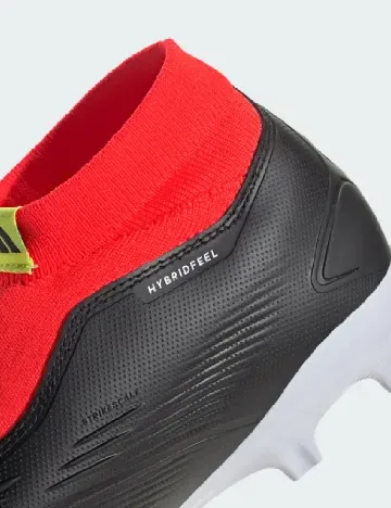 Ghete de fotbal Adidas, negru/rosu