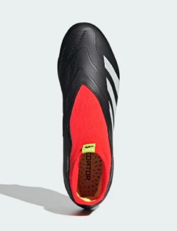 Ghete de fotbal Adidas, negru/rosu