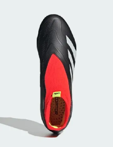 Ghete de fotbal Adidas, negru/rosu