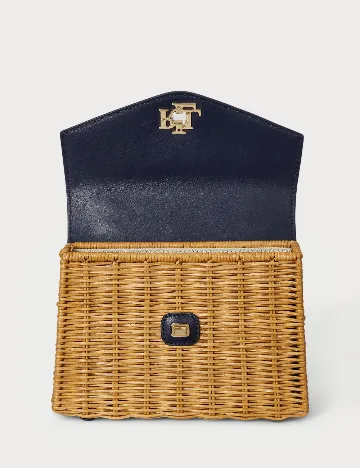 Geanta Ralph Lauren, bleumarin/maro