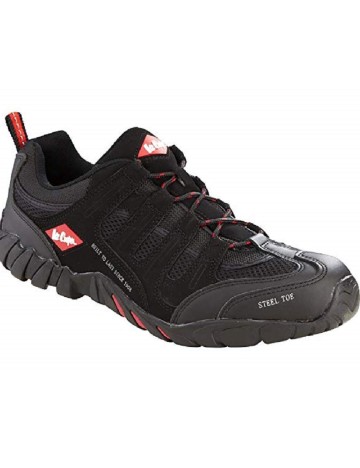 Bocanci de protecție cu varf metalic Lee Cooper, negru