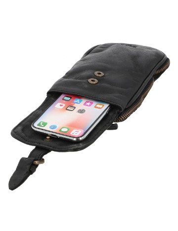 Geanta Gusti Leather Studio, negru