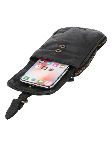 Geanta Gusti Leather Studio, negru