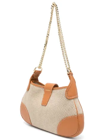 Geanta Sandro, crem/maro