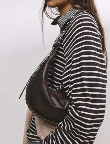 Geanta Pull&Bear, maro