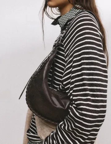 Geanta Pull&Bear, maro