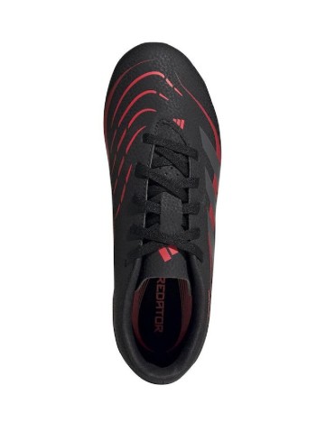 Ghete de fotbal Adidas, negru/rosu