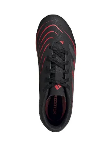 Ghete de fotbal Adidas, negru/rosu