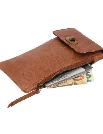Geanta Gusti Leather Studio, maro