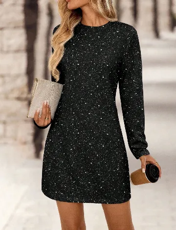 Rochie scurta Emery Rose, negru
