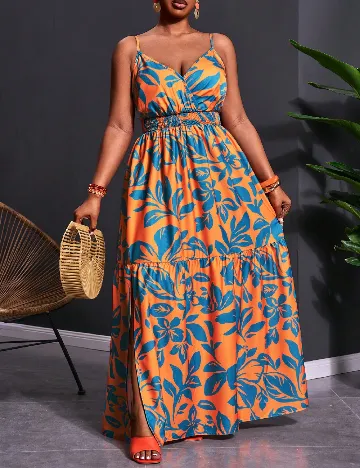 Rochie lunga SHEIN CURVE, mix culori