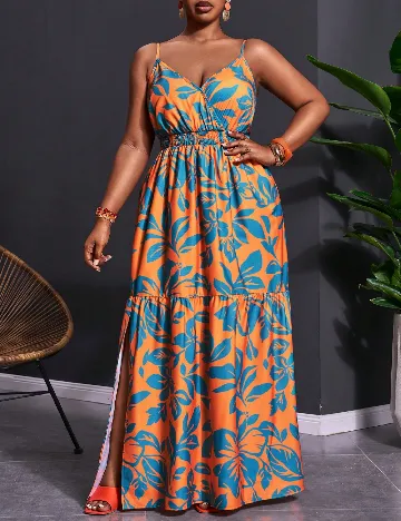 Rochie lunga SHEIN CURVE, mix culori