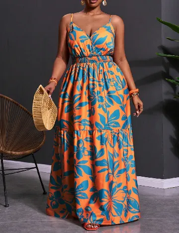 Rochie lunga SHEIN CURVE, mix culori
