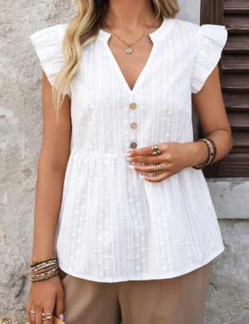 Bluza Emery Rose, alb
