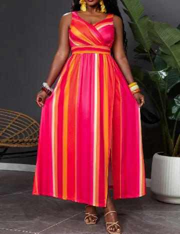 Rochie lunga SHEIN CURVE, mix culori