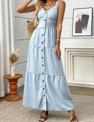 Rochie lunga SHEIN, albastru