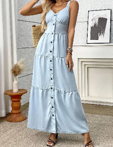 Rochie lunga SHEIN, albastru