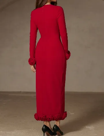 Rochie lunga Aveloria, rosu