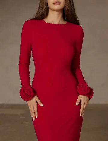 Rochie lunga Aveloria, rosu