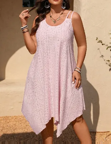 Rochie medie SHEIN CURVE, roz