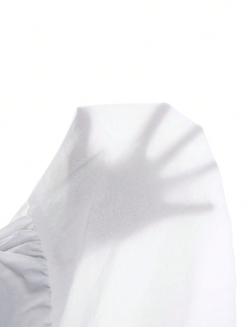 Rochie scurta SHEIN CURVE, alb