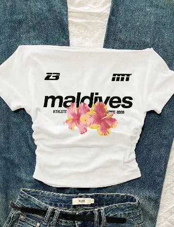 Top SHEIN, alb
