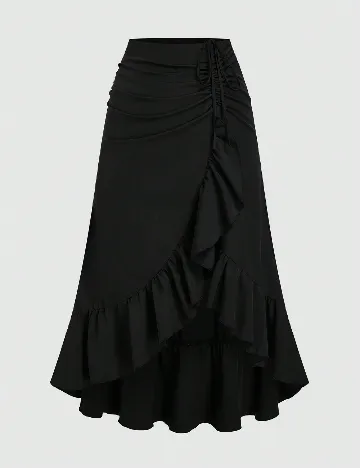 Fusta SHEIN CURVE, negru