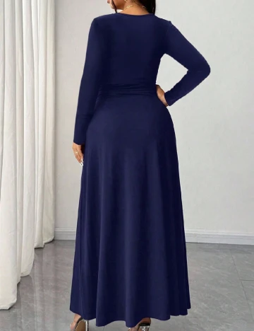 Rochie lunga SHEIN CURVE, bleumarin
