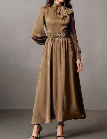 Rochie lunga Anewsta, maro