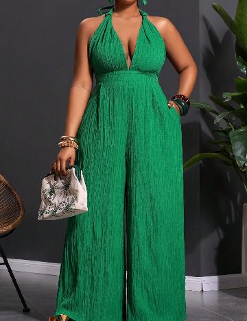 Salopeta SHEIN CURVE, verde