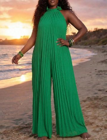 Salopeta SHEIN CURVE, verde