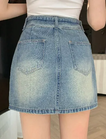 Fusta pantalon Dazy, albastru