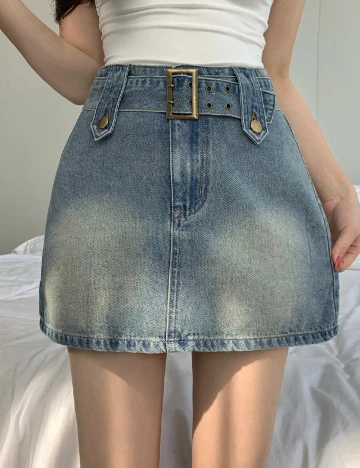 Fusta pantalon Dazy, albastru