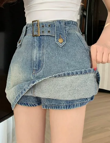 Fusta pantalon Dazy, albastru