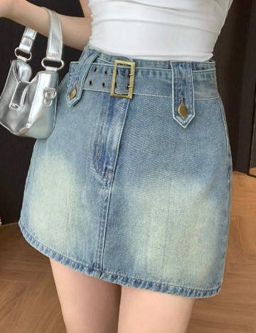 Fusta pantalon Dazy, albastru