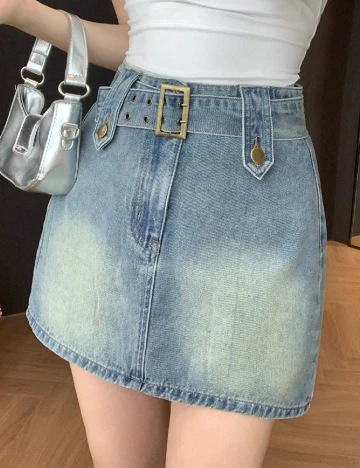Fusta pantalon Dazy, albastru