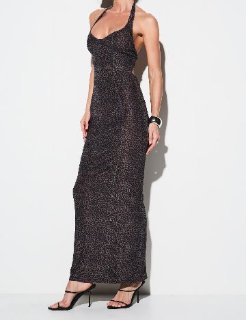 Rochie lunga KIZN, animal print