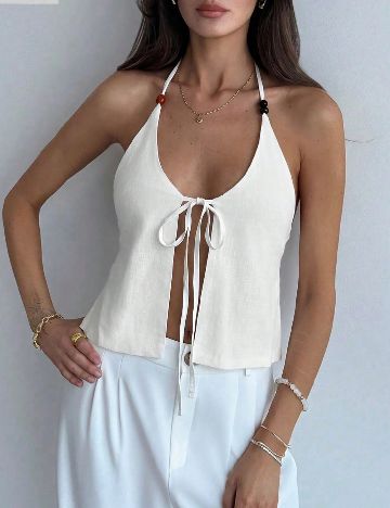 Top SHEIN, alb